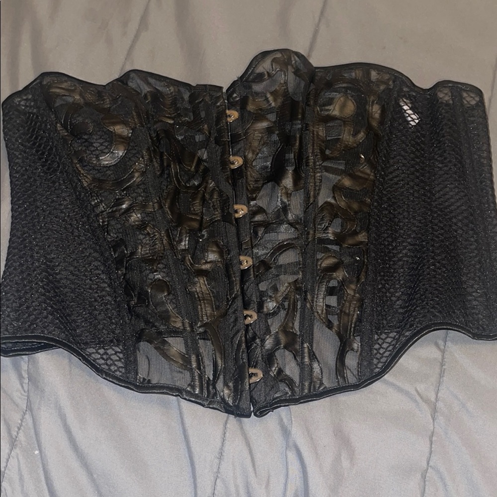 Black Lace Corset Top